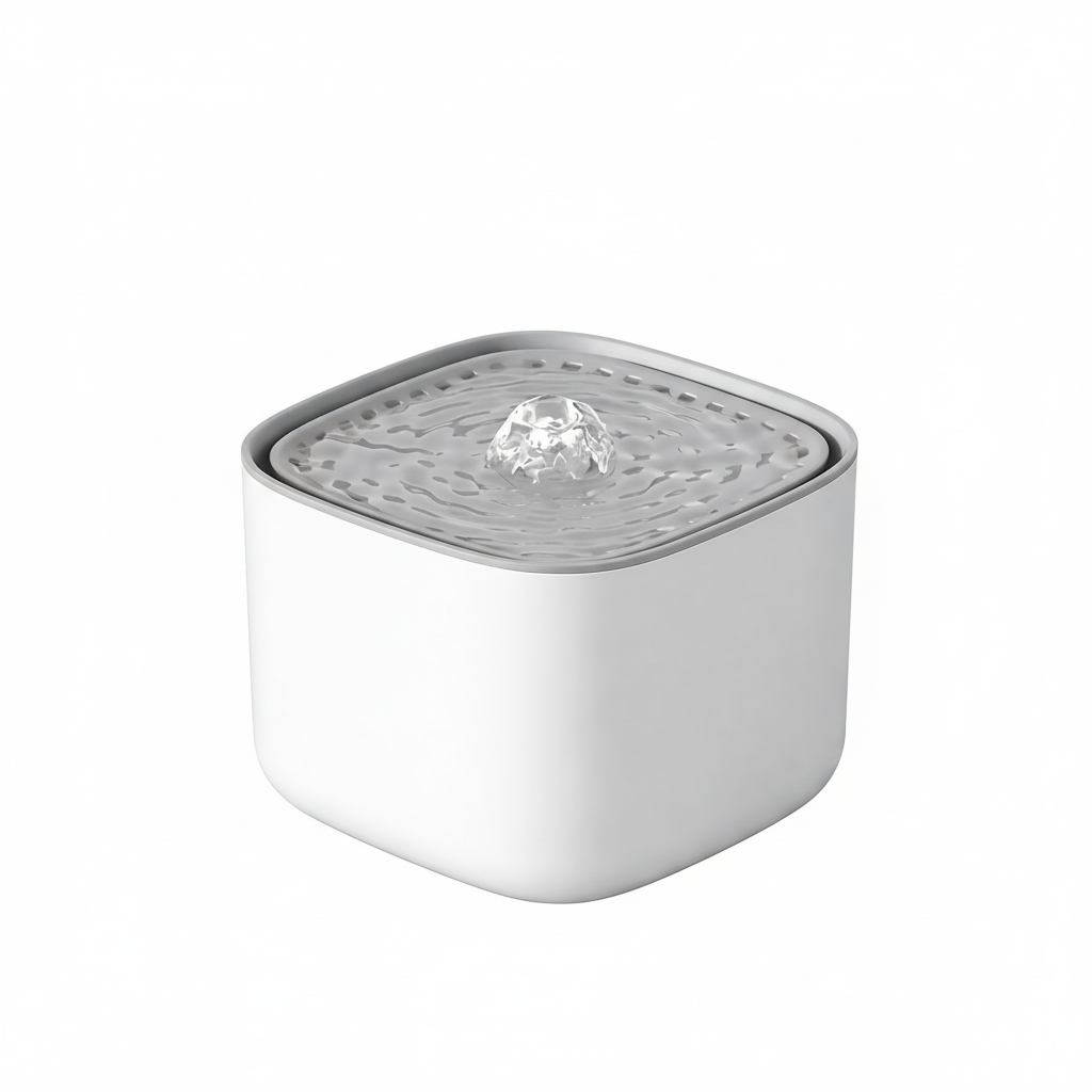 Fontaine à eau pour chat avec filtration et design moderne