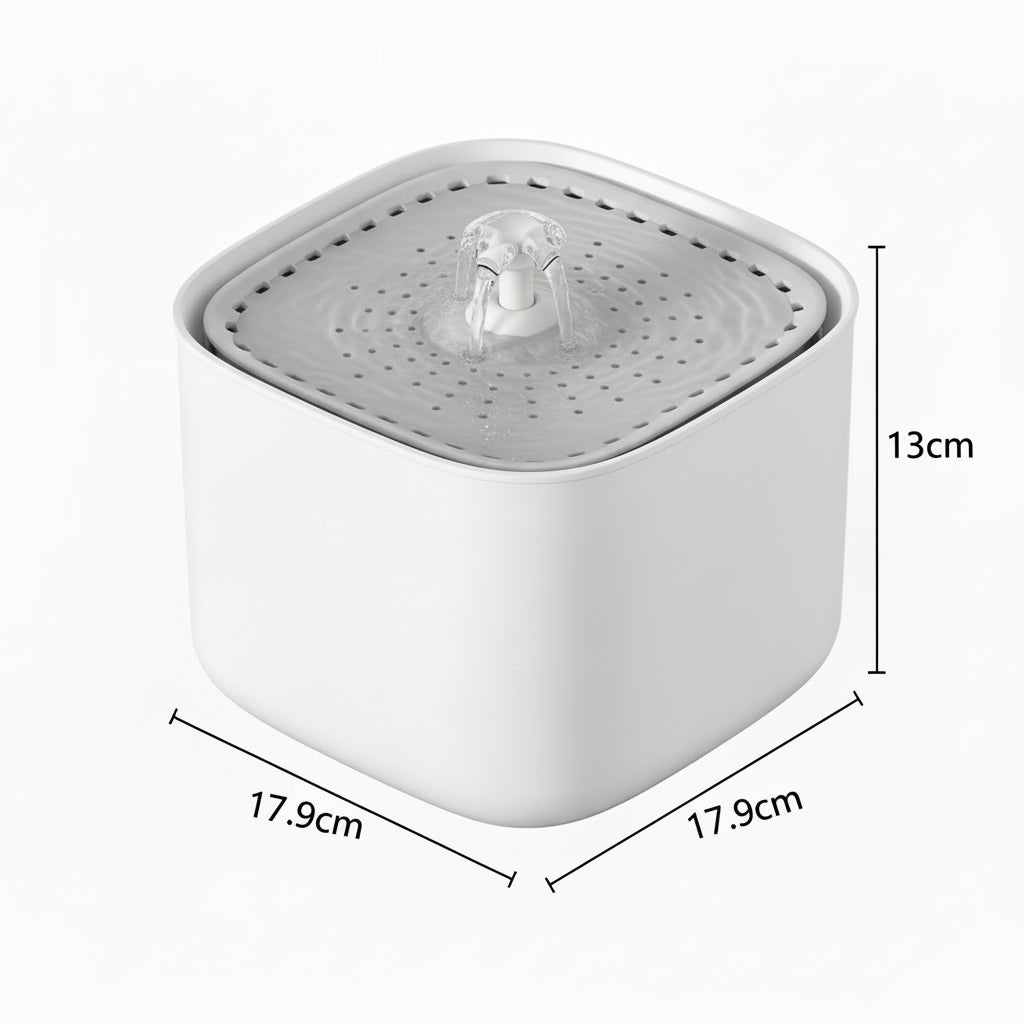 Fontaine à eau pour chat avec filtration et design moderne